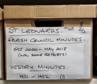 St. Leonard's Vestry and Parish Council Minutes