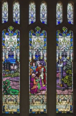 Harrap Memorial Window - The Charity of Dorcas