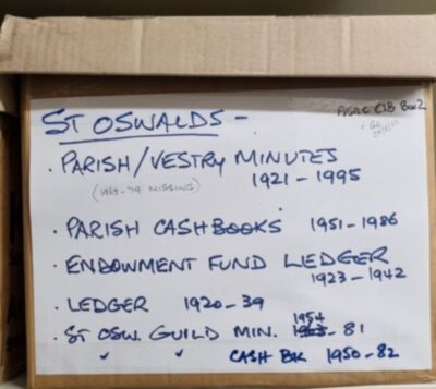 St. Oswald's Minutes, Cash Books and Ledgers