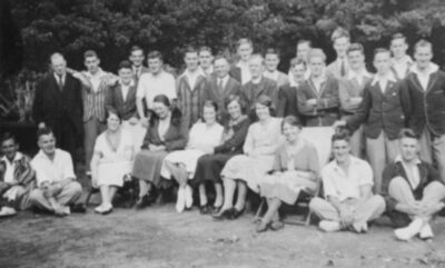 St John's Bible Class 1935 - apart from the more serious side of studying God's word, the groups enabled social interaction and excursions, and no doubt led to many marriages!
