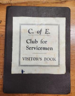 Visitor book - Church of England Servicemen Club