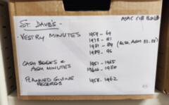 Archived historical papers St. David's - C1B Box 1