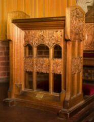 Prayer desk - memorial to Christive Elizabeth Jones