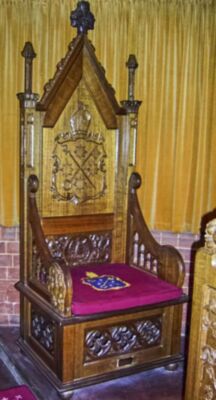 Bishop's prayer desk - sanctuary