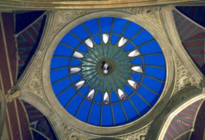 The dome mosaic from below in 2020