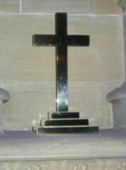 cross in chapel sanctuary