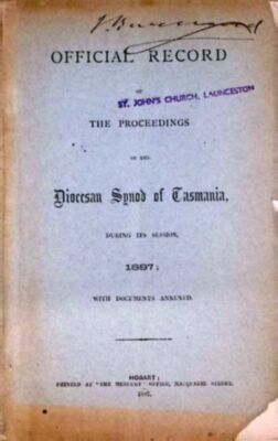 1887 Proceedings of Diocesan Synod