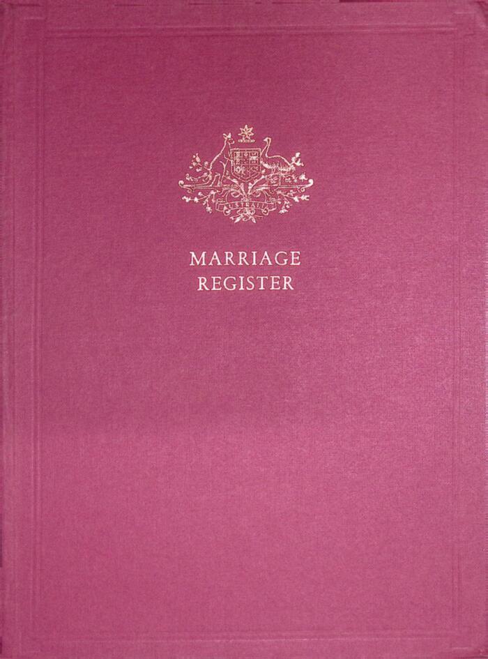 Marriage Registers  - St. John's Church Launceston 1980 - 2014