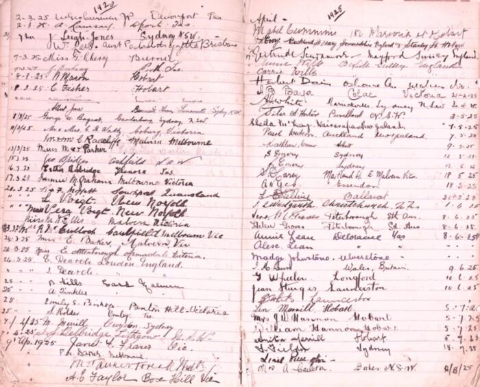 St. John's Visitor Books 1916-2020