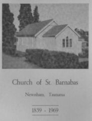 Church of St. Barnabas Newnham Tasmania - 1859-1969