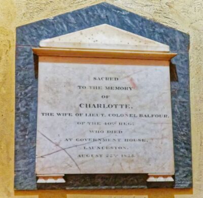 Memorial Plaque - Charlotte Balfour
