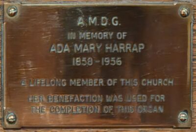 Memorial Plaque -  Ada Mary Harrap