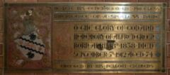 Memorial Plaque - Alfred Green