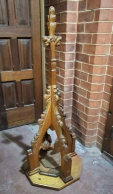 Baptismal font cover - memorial to William and Kate Martin
