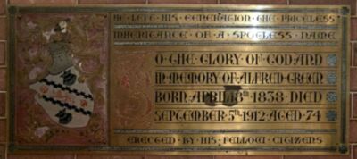 Memorial Plaque - Alfred Green