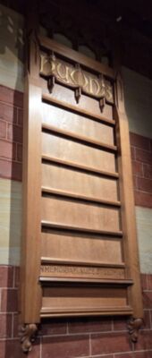 Hymn Number board - memorial to Alice Steedman