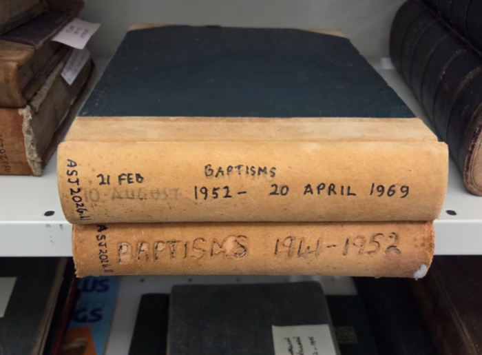 St. John's Anglican Church Baptismal Registers 1941 - 1969