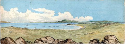 Clarke-Island-and-peaks-of-Cape-Barren-Island-1876