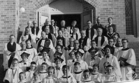 St John's Devonport choir and visiting clergy