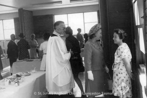 1975 Mar 16 Opening of Parish Centre Bob and Mrs Williams Miss Bourke Revd Ian Booth Mrs Shirley Girvan Mrs Gunn Mrs Hull