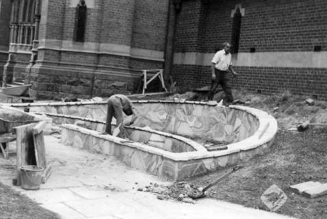 1975 Memorial Garden construction