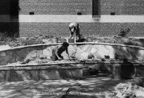 1975 Memorial Garden construction 3