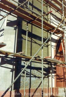 West facade plastering b