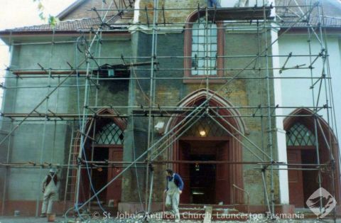West facade plastering c